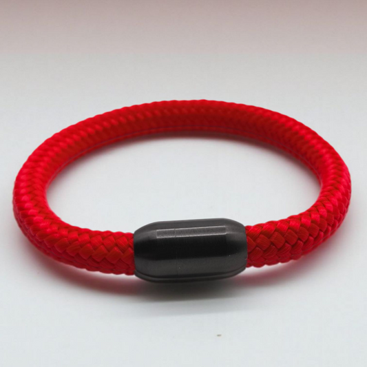 Segeltau-Armband "UNI" in Rot | 8mm