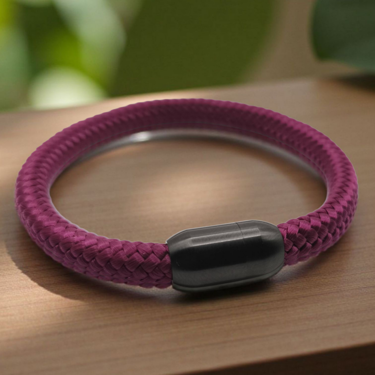 Segeltau-Armband "UNI" in Aubergine | 8mm