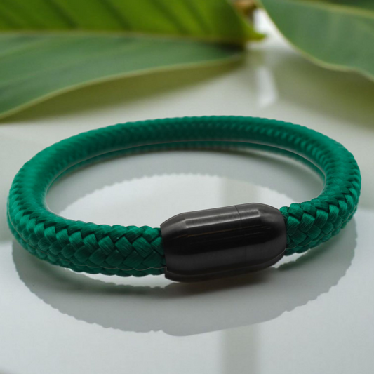Segeltau-Armband "UNI" in Hunter-Grün | 8mm