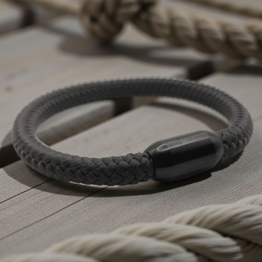Segeltau-Armband "UNI" in Anthrazite | 8mm