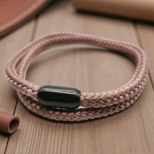 Segeltau-Armband "UNI DOUBLE" in Kupfer-Rosa | 8mm