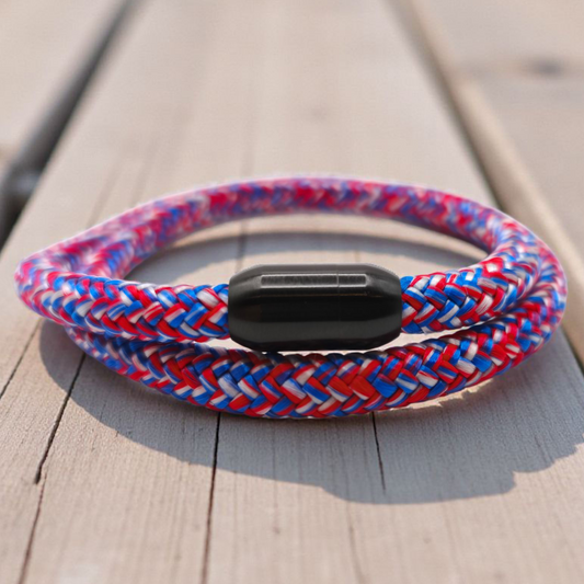 Segeltau-Armband "Phaser" als Double | 8mm