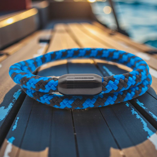 Segeltau-Armband "Fisherman" als Double | 8mm