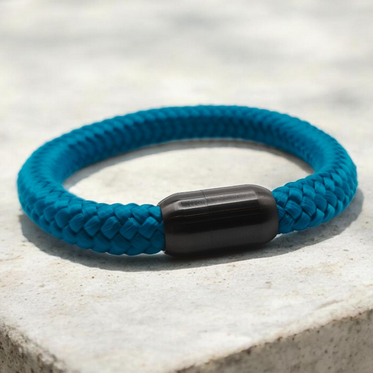 Segeltau-Armband "UNI" in Aqua | 8mm