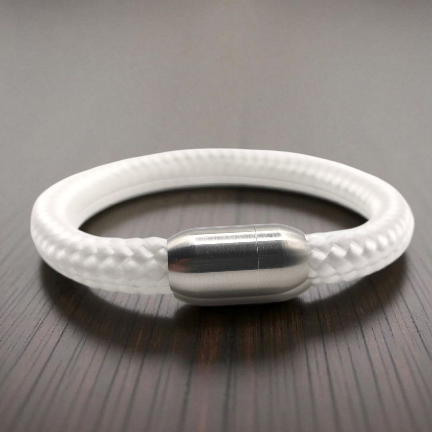 Segeltau-Armband "UNI" in Weiß | 8mm