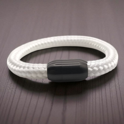 Segeltau-Armband "UNI" in Weiß | 8mm
