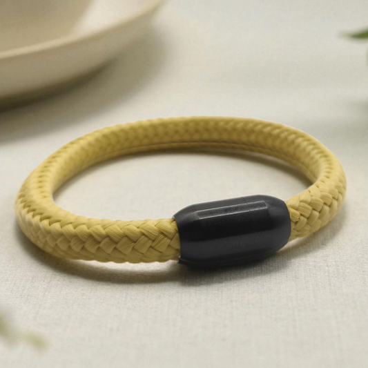 Segeltau-Armband "UNI" in Pastel-Gelb | 8mm