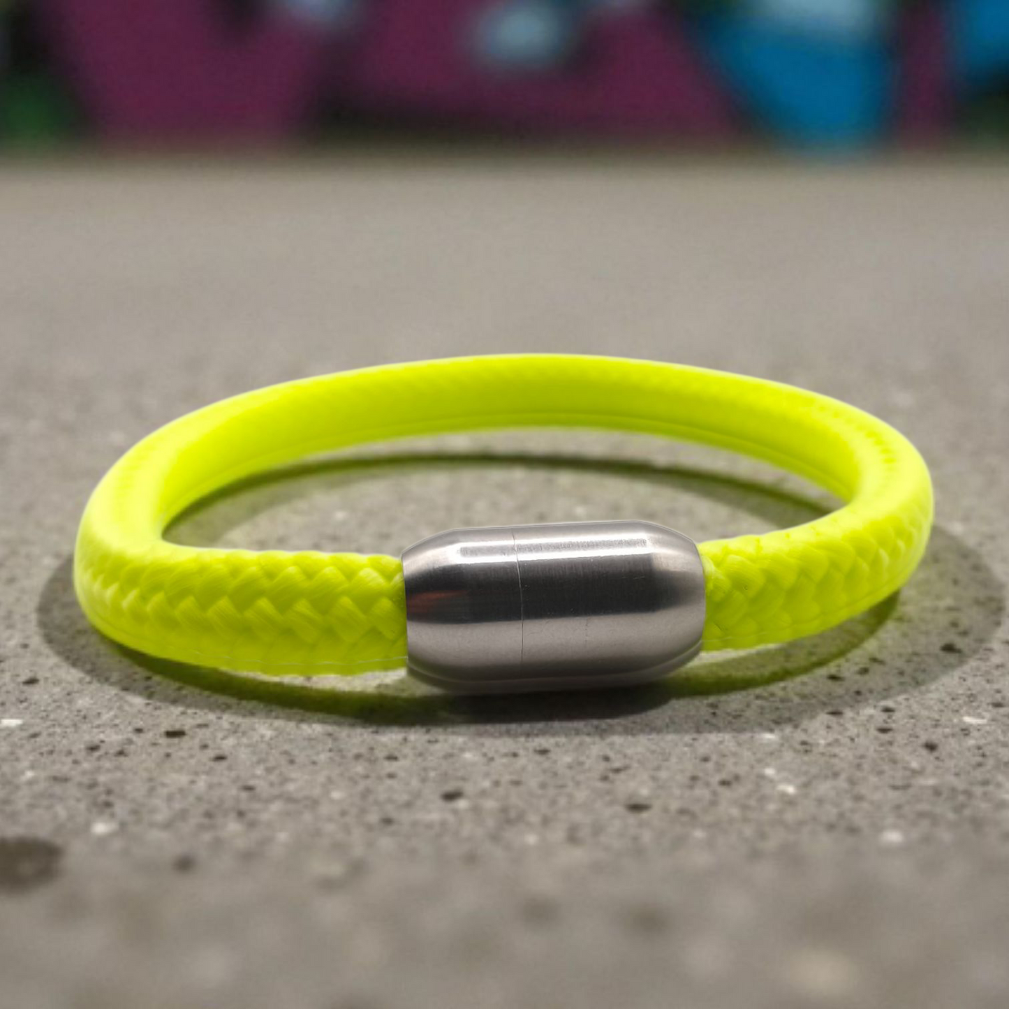 Segeltau-Armband "UNI" in Neon-Lime | 8mm