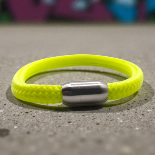 Segeltau-Armband "UNI" in Neon-Lime | 8mm