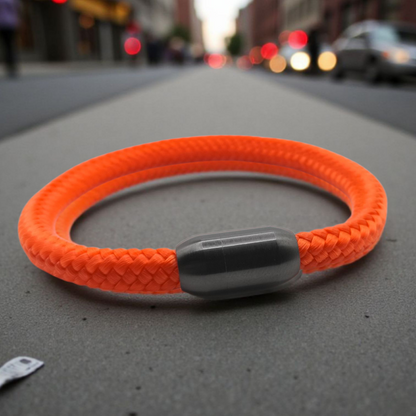Segeltau-Armband "UNI" in Neon-Orange | 8mm