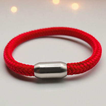 Segeltau-Armband "UNI" in Rot | 8mm
