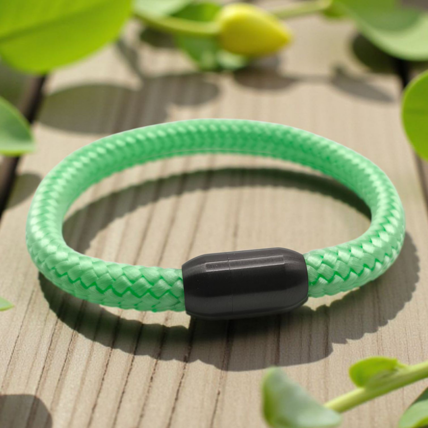 Segeltau-Armband "UNI" in Bright-Minze | 8mm