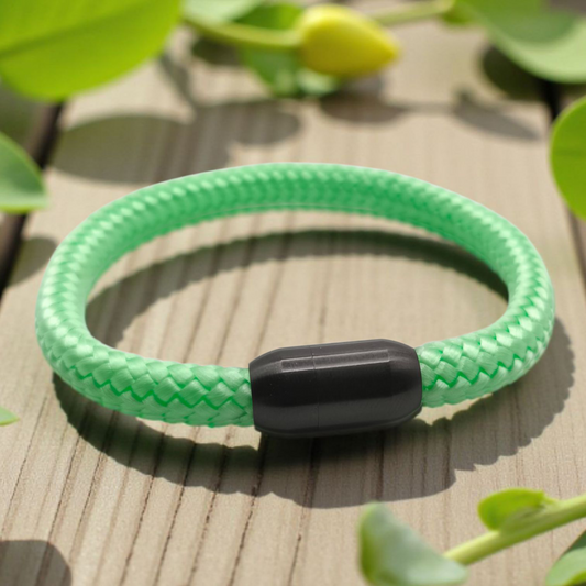 Segeltau-Armband "UNI" in Bright-Minze | 8mm