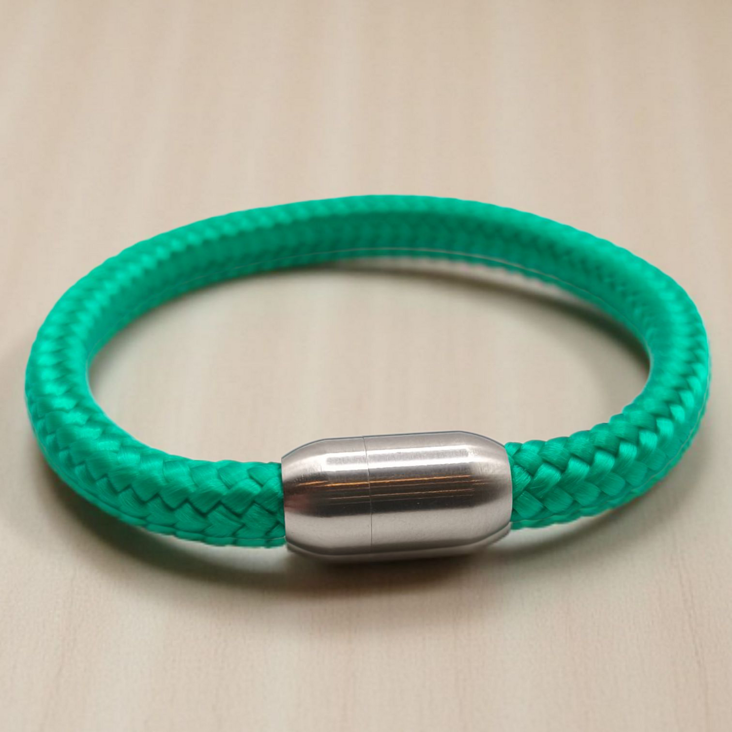 Segeltau-Armband "UNI" in Ice-Minze | 8mm