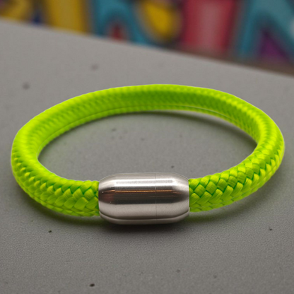 Segeltau-Armband "UNI" in Apfel-Grün | 8mm