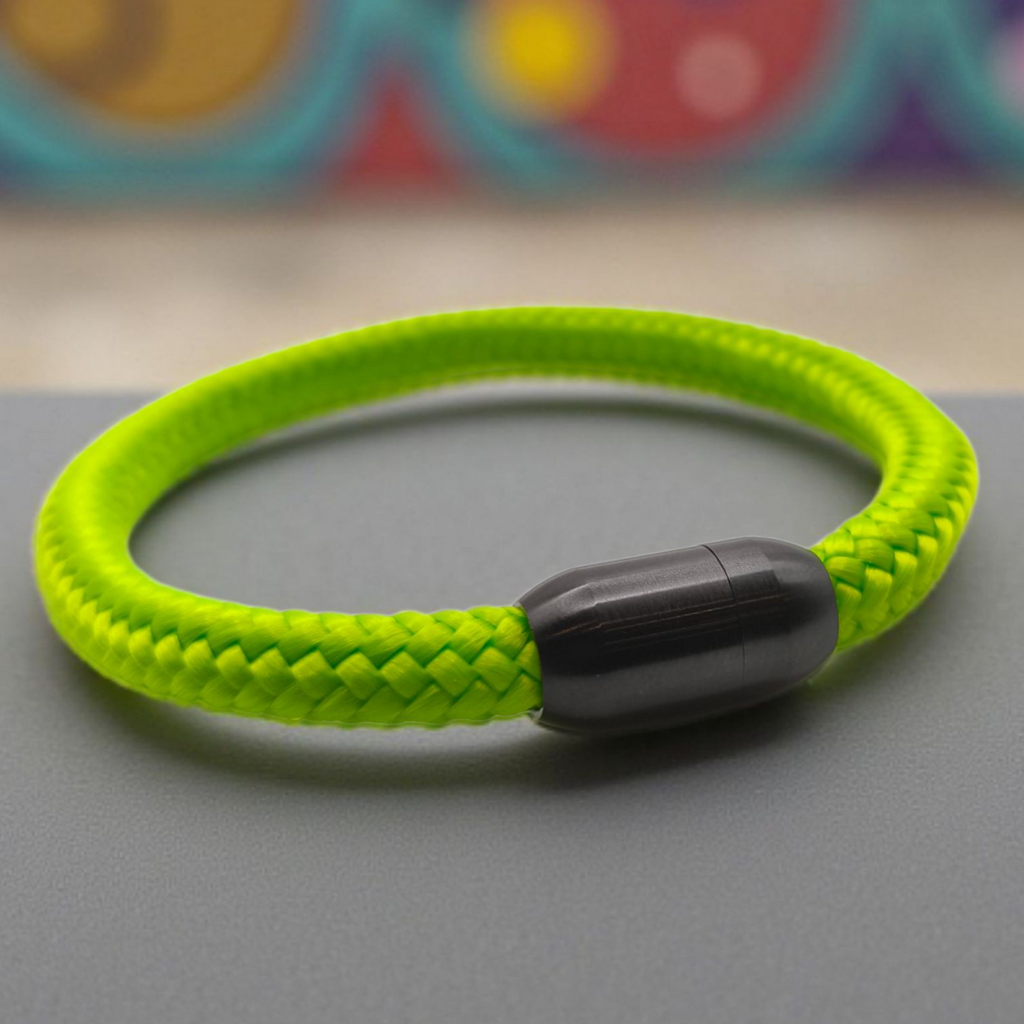 Segeltau-Armband "UNI" in Apfel-Grün | 8mm