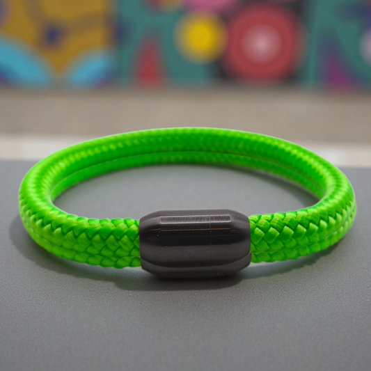 Segeltau-Armband "UNI" in Neon-Grün | 8mm