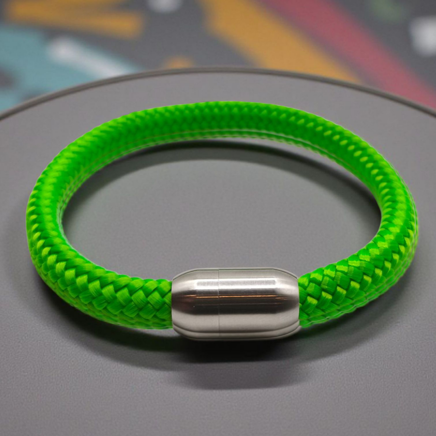 Segeltau-Armband "UNI" in Hellgrün | 8mm