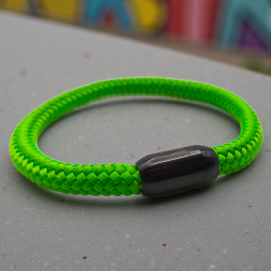 Segeltau-Armband "UNI" in Hellgrün | 8mm