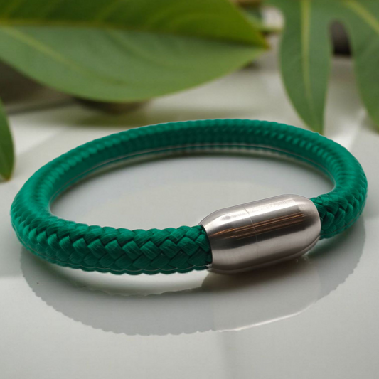 Segeltau-Armband "UNI" in Hunter-Grün | 8mm