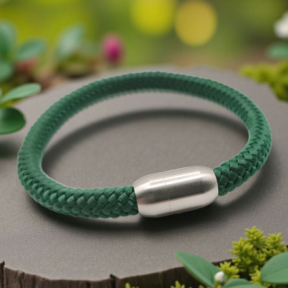Segeltau-Armband "UNI" in Dark-Grün | 8mm