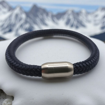 Segeltau-Armband "UNI" in Deep-Sea-Blau | 8mm