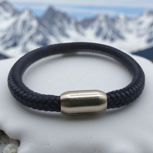 Segeltau-Armband "UNI" in Deep-Sea-Blau | 8mm