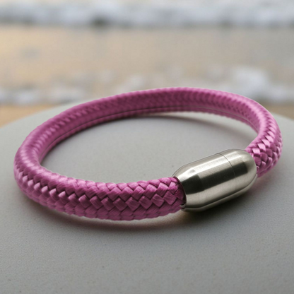 Segeltau-Armband "UNI" in Granny-Rosa | 8mm