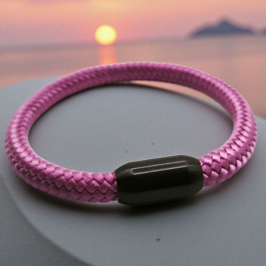Segeltau-Armband "UNI" in Granny-Rosa | 8mm