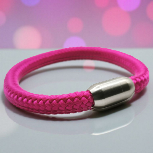 Segeltau-Armband "UNI" in Fuchsie | 8mm