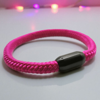 Segeltau-Armband "UNI" in Fuchsie | 8mm