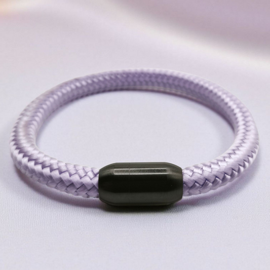 Segeltau-Armband "UNI" in Lila | 8mm