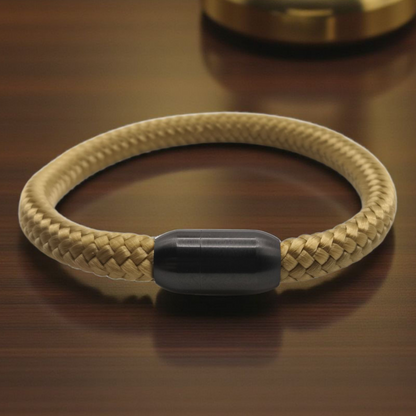 Segeltau-Armband "UNI" in Gold | 8mm