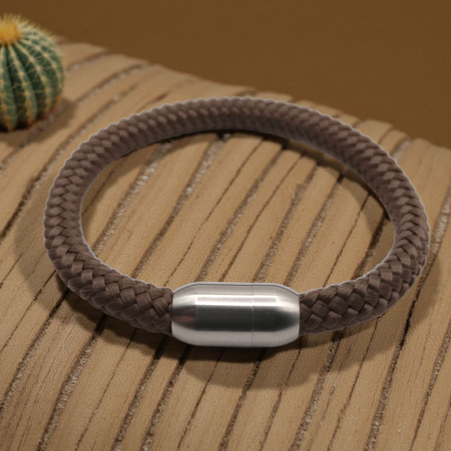 Segeltau-Armband "UNI" in Chocolate-Braun | 8mm