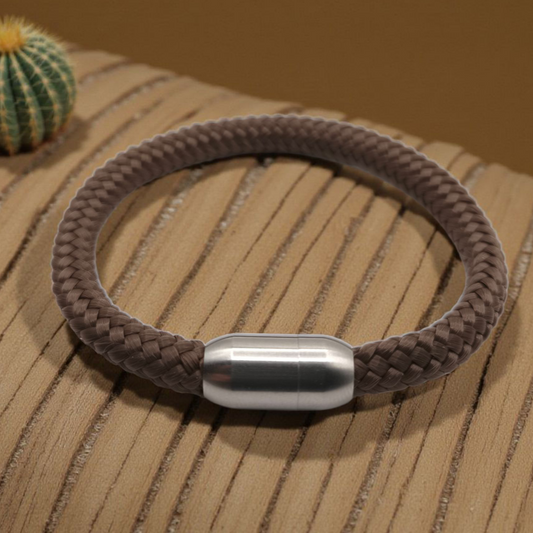 Segeltau-Armband "UNI" in Chocolate-Braun | 8mm