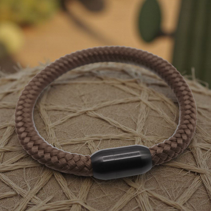 Segeltau-Armband "UNI" in Chocolate-Braun | 8mm