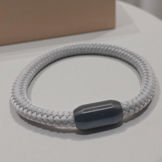 Segeltau-Armband "UNI" in Cement-Grau | 8mm
