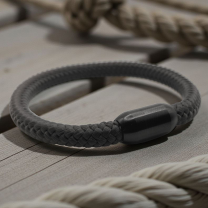Segeltau-Armband "UNI" in Anthrazite | 8mm