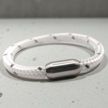 Segeltau-Armband "REFLECTIVE" in Weiss | 6mm