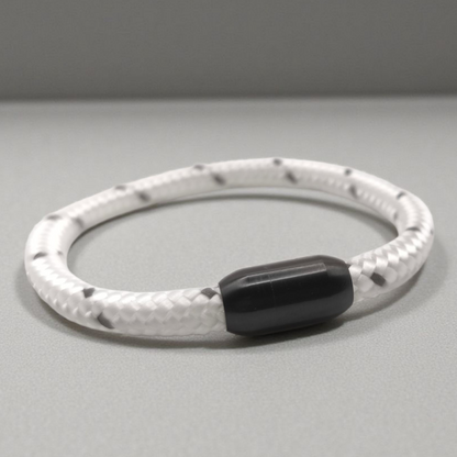 Segeltau-Armband "REFLECTIVE" in Weiss | 6mm