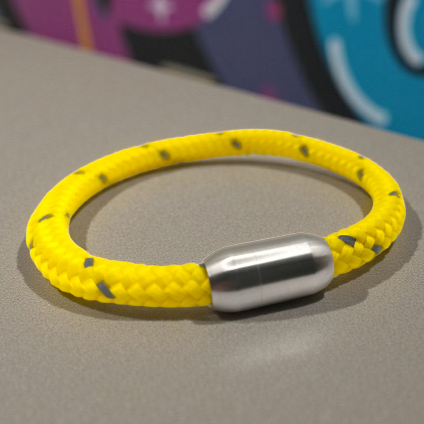 Segeltau-Armband "REFLECTIVE" in Canary-Gelb | 6mm