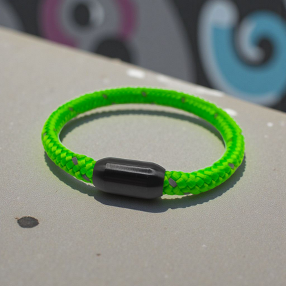 Segeltau-Armband "REFLECTIVE" in Neon-Grün | 6mm