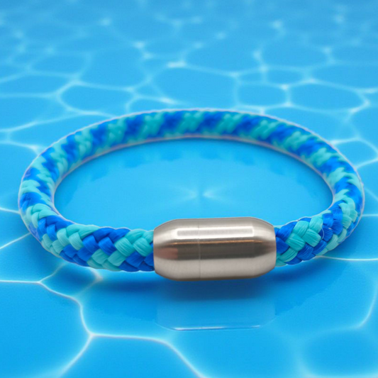 Segeltau-Armband "Blue Water" | 6mm