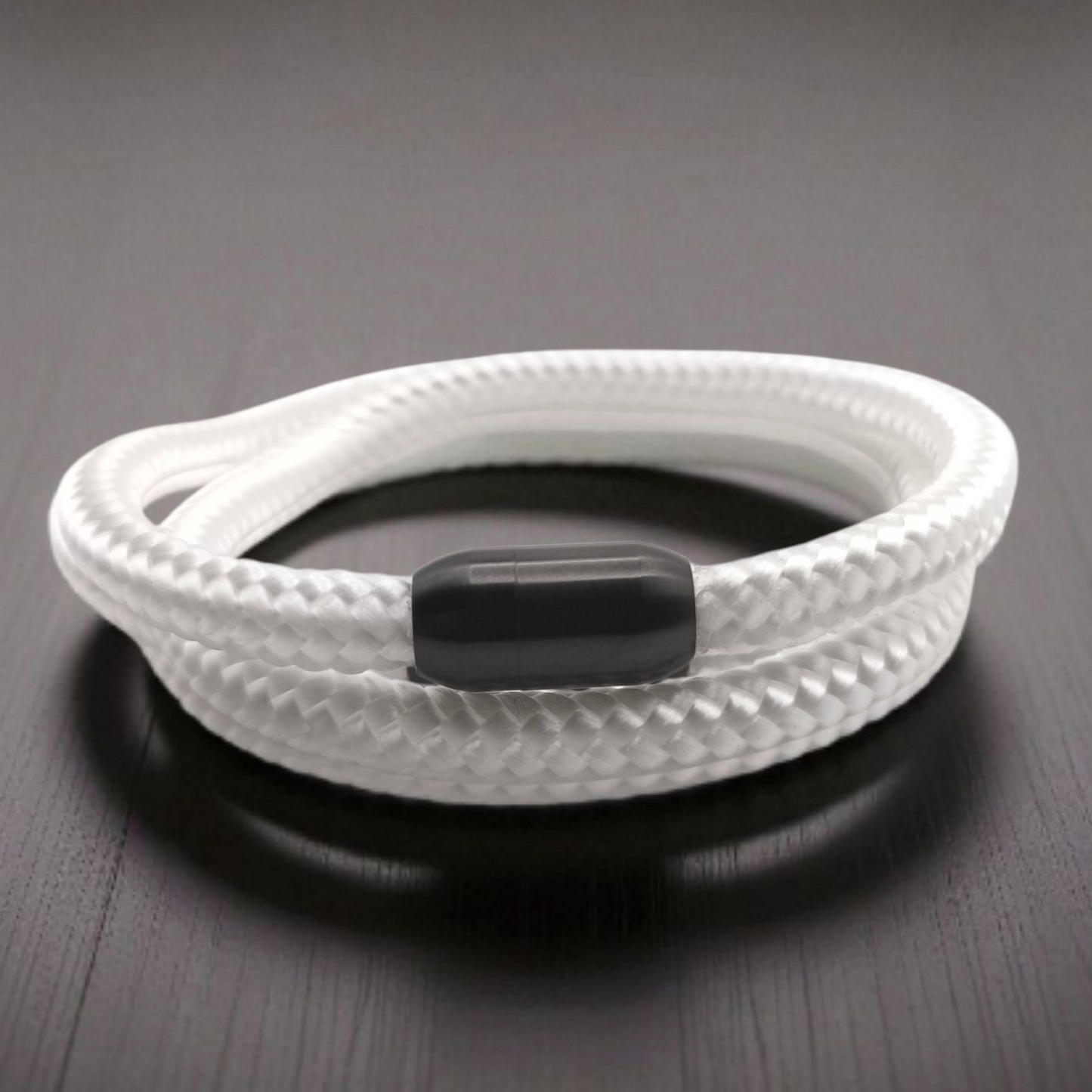 Segeltau-Armband "UNI DOUBLE" in Weiss | 8mm