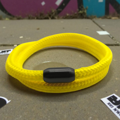 Segeltau-Armband "UNI DOUBLE" in Neon-Gelb | 8mm