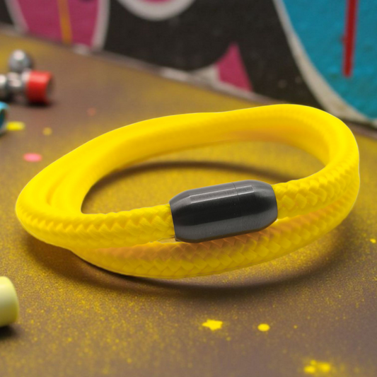 Segeltau-Armband "UNI DOUBLE" in Canary-Gelb | 6mm