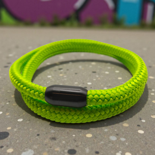 Segeltau-Armband "UNI DOUBLE" in Apfel-Grün | 8mm