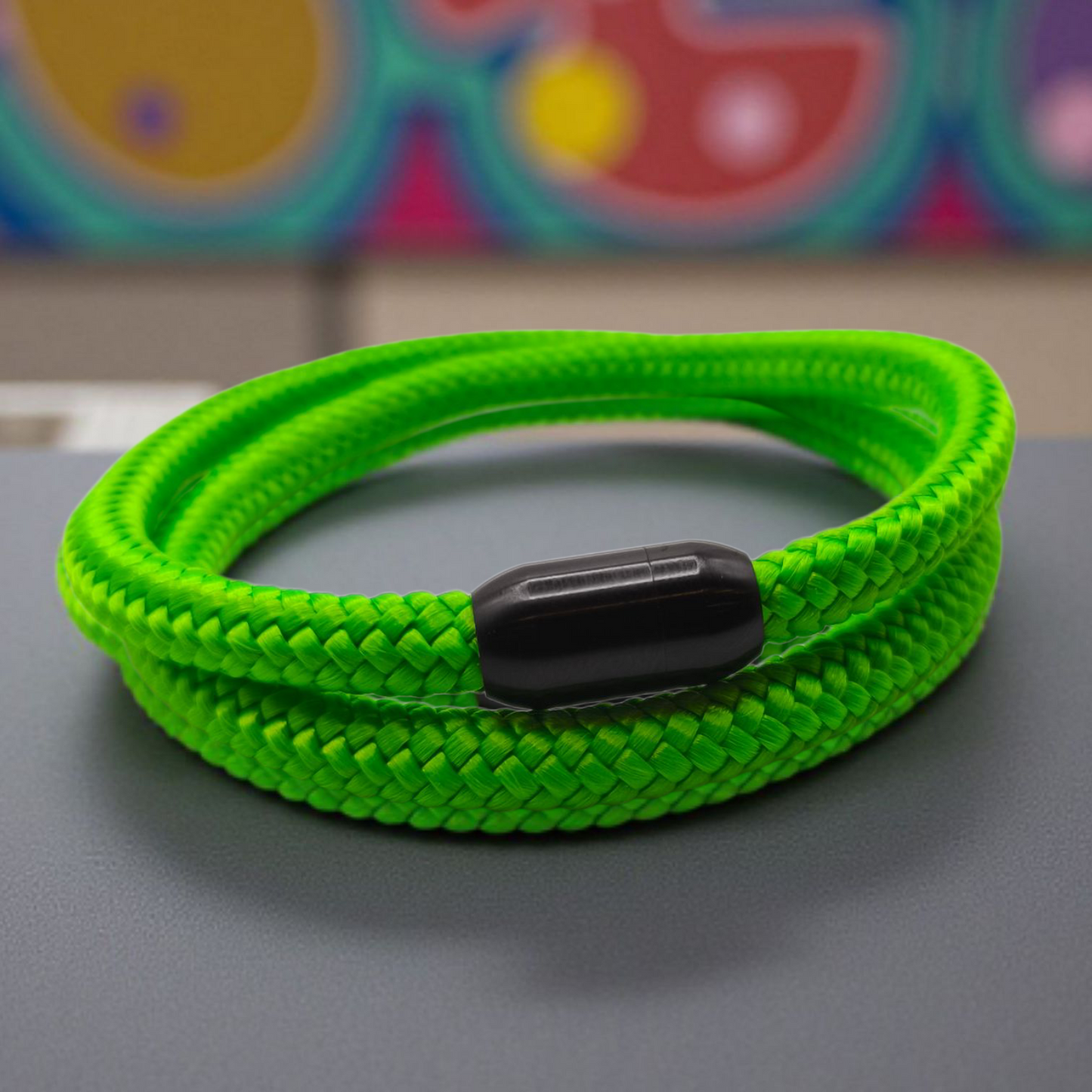 Segeltau-Armband "UNI DOUBLE" in Hellgrün | 8mm