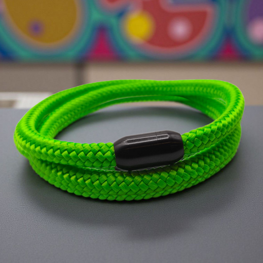 Segeltau-Armband "UNI DOUBLE" in Hellgrün | 8mm
