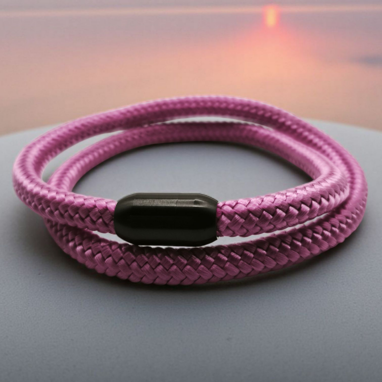Segeltau-Armband "UNI DOUBLE" in Granny-Rosa | 8mm